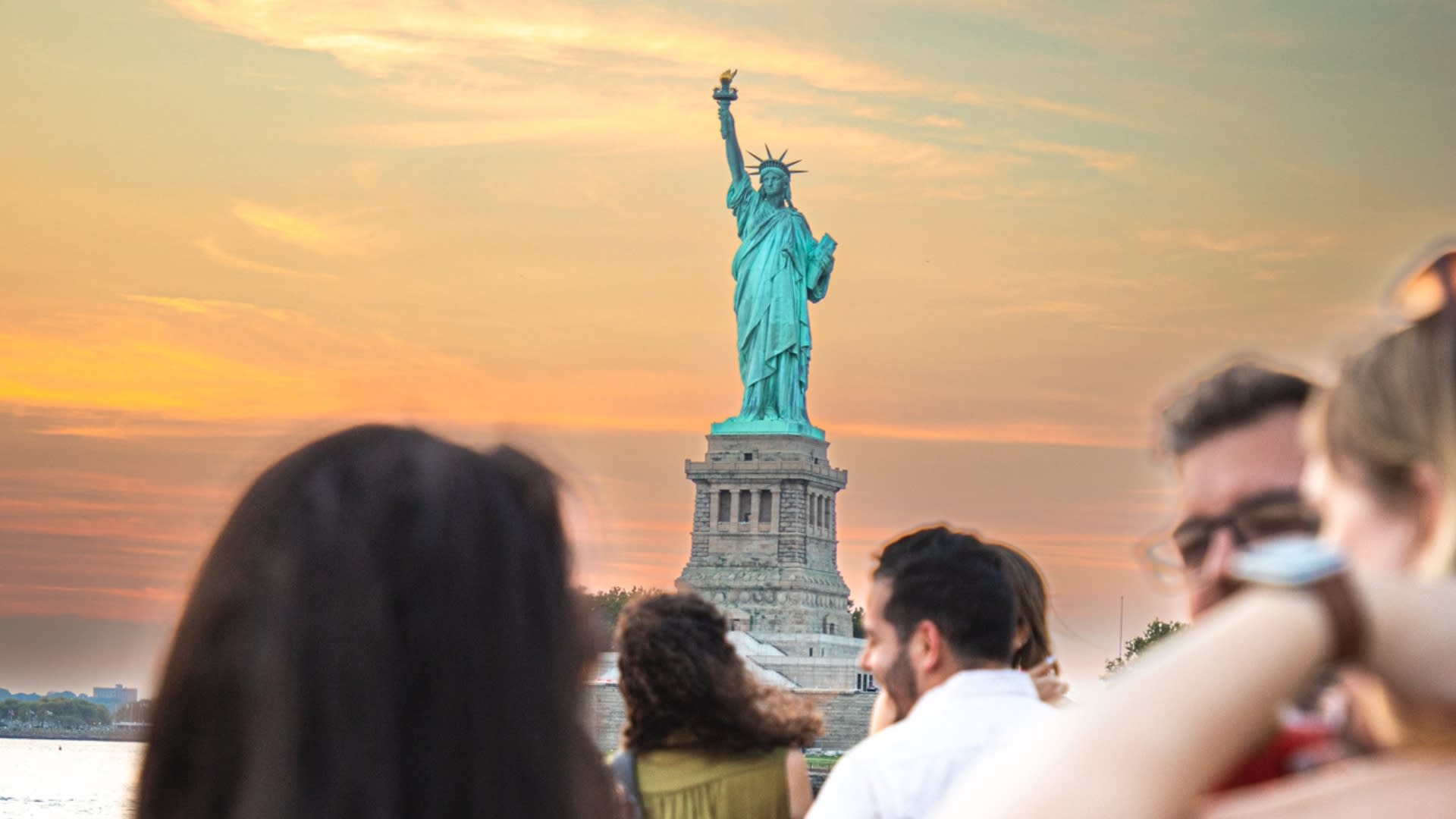 Statue at Sunset