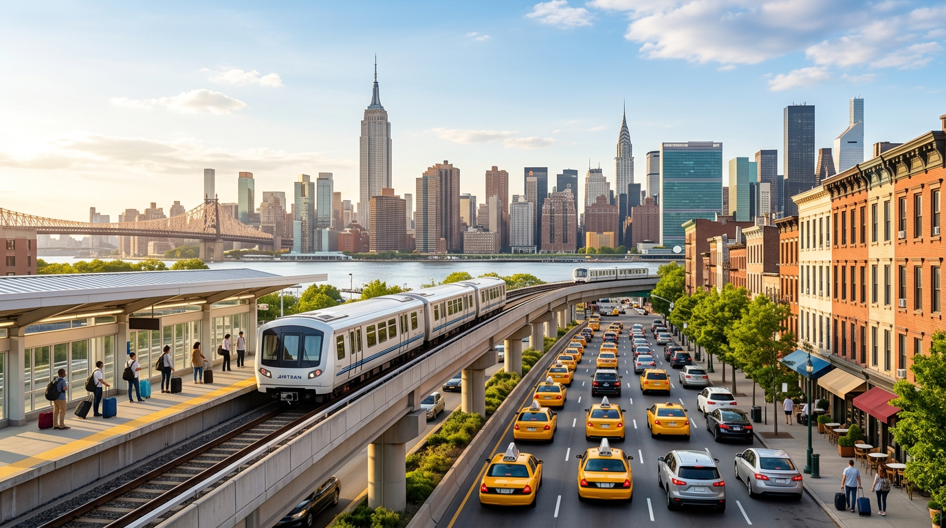 JFK to Manhattan: AirTrain, taxi, rideshare, private transfer — costs and timing