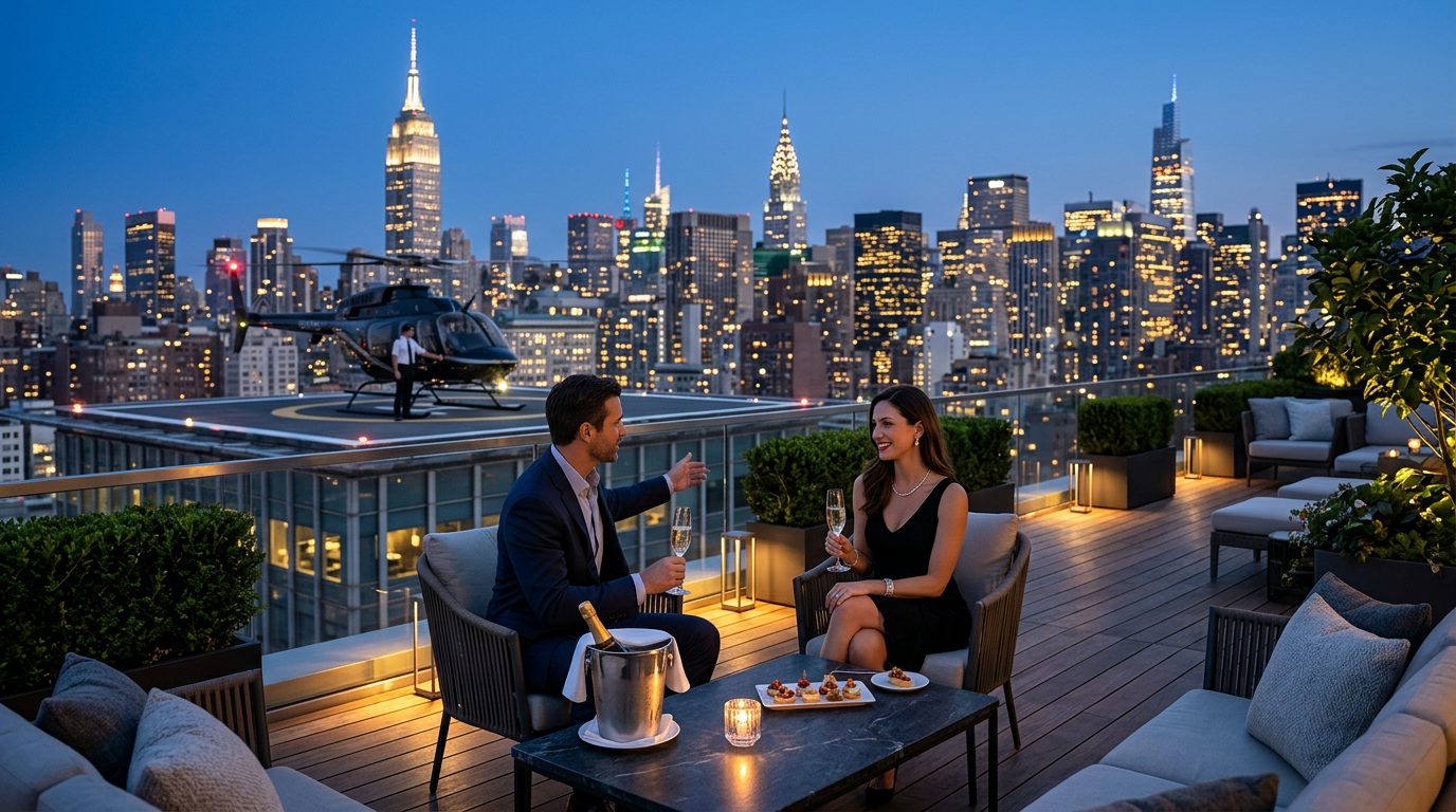 Luxury New York: helicopter, premium Broadway, and the high-end touches worth the price