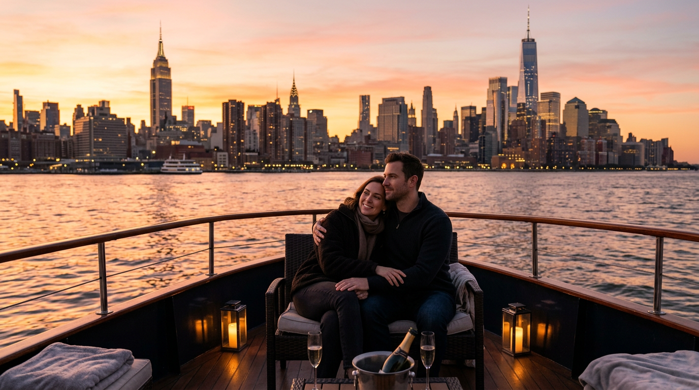 Most romantic things to do in NYC: sunsets at the Edge, helicopters, and harbor cruises at dusk